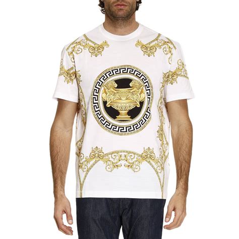 versace white t-shirt women's|versace collection men shirt white.